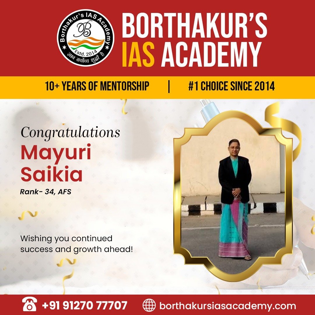 Mayuri Saikia Rank 34 AFS