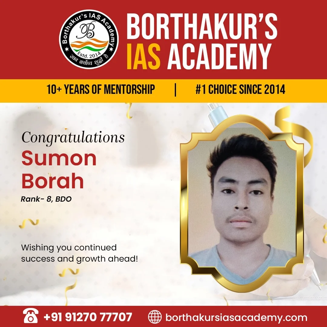 Sumon Borah Rank 8 BDO