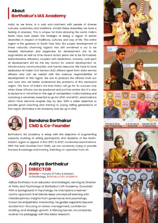 Borthakurs IAS Academy About